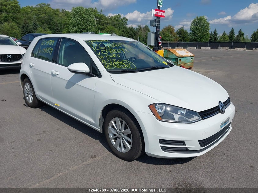 2016 VOLKSWAGEN GOLF S