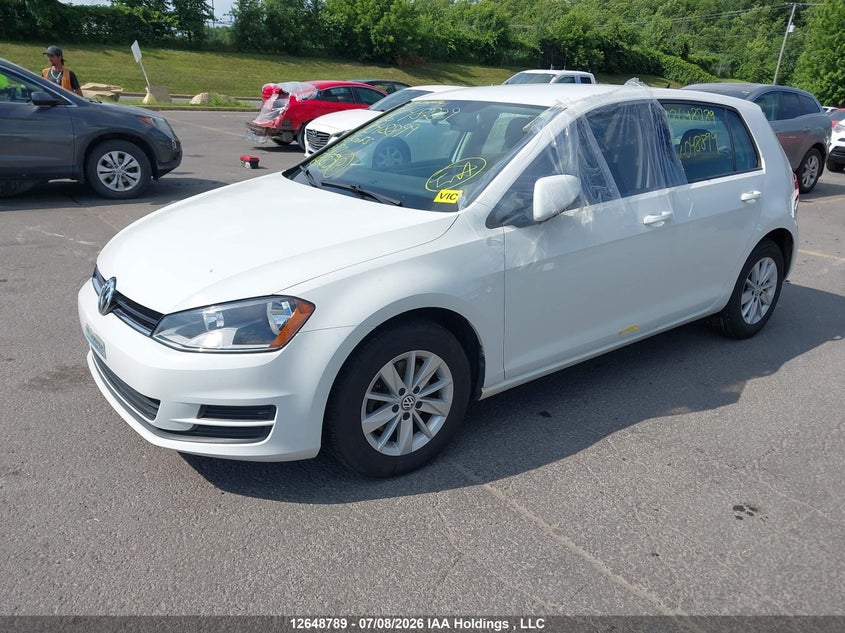 2016 Volkswagen Golf, Затоплення, IAAI, VIN 3VW117AU7GM048899 — фото 2