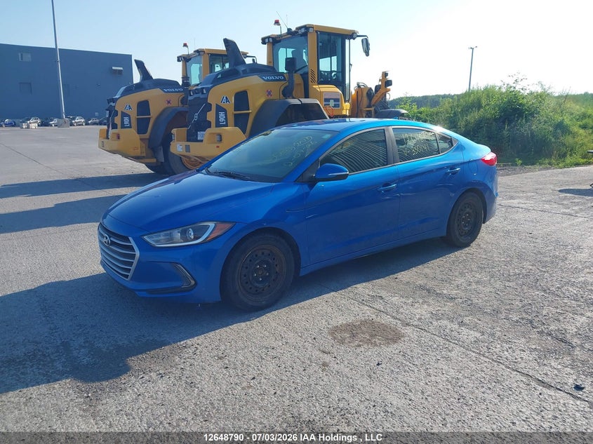 2017 Hyundai Elantra Se/Value/Limited, Rear, IAAI, VIN KMHD84LF9HU330141 — photo 2