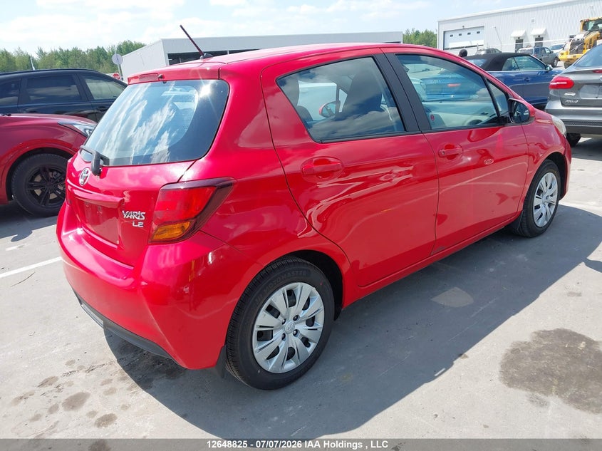 Vin: vnkktud32ha072245, lot: 3050357, toyota yaris le 20174