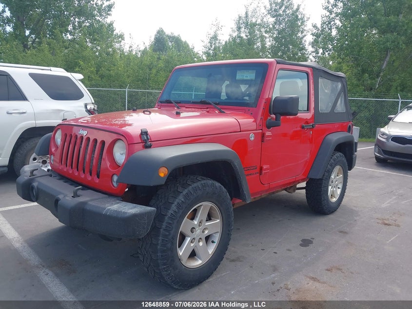 2014 Jeep Wrangler, Charity, IAAI, VIN 1C4AJWAG1EL101506 — photo 2