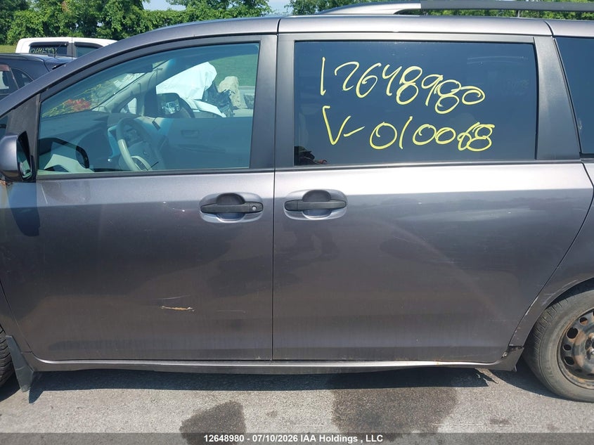 2011 TOYOTA SIENNA VAN 3.5L V-6 DOHC, VVT, 266HP