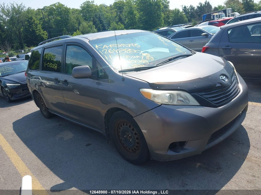 2011 TOYOTA SIENNA VAN 3.5L V-6 DOHC, VVT, 266HP