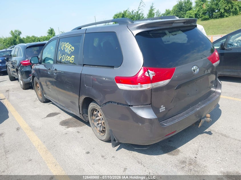 2011 TOYOTA SIENNA VAN 3.5L V-6 DOHC, VVT, 266HP