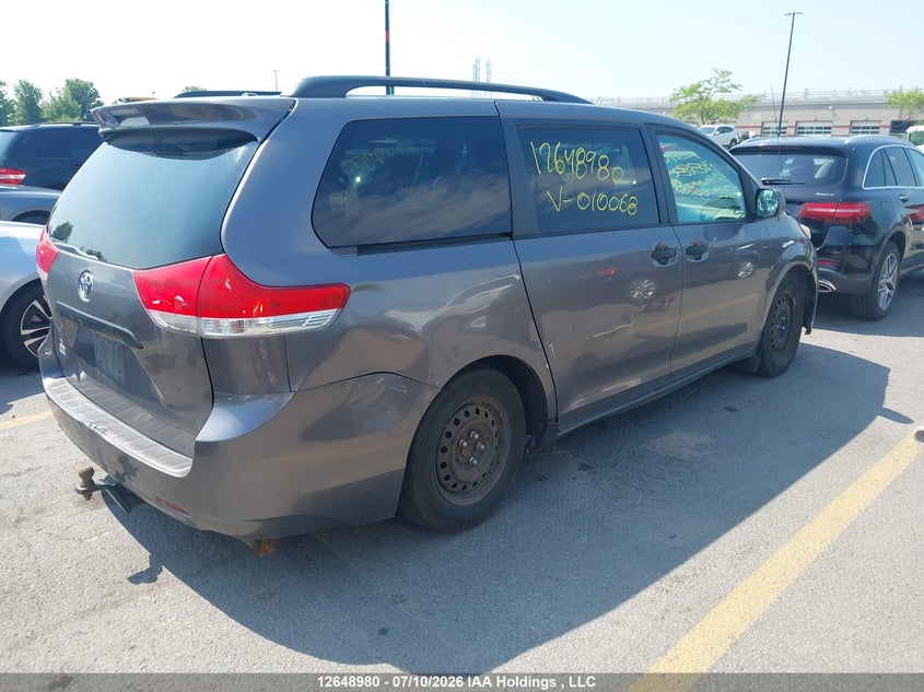 2011 TOYOTA SIENNA VAN 3.5L V-6 DOHC, VVT, 266HP