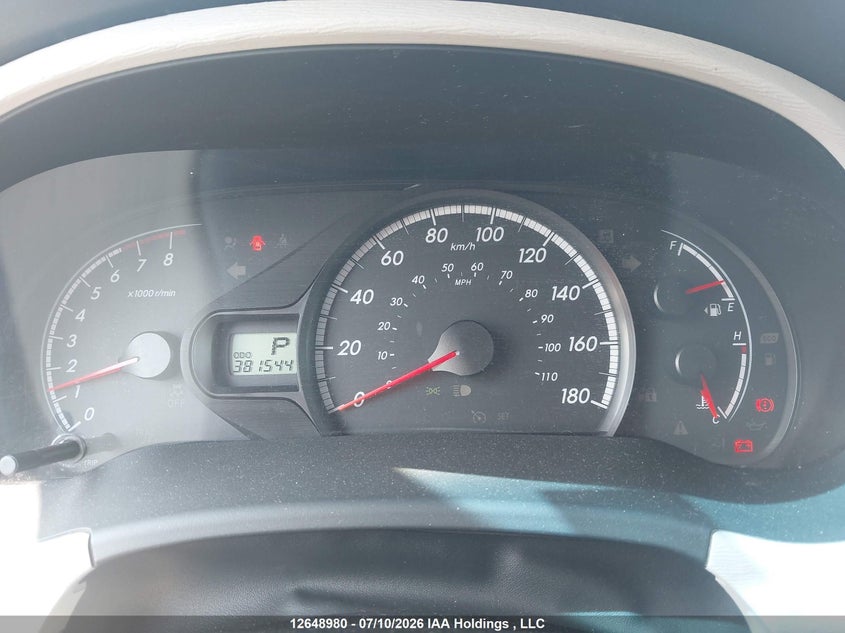 2011 TOYOTA SIENNA VAN 3.5L V-6 DOHC, VVT, 266HP