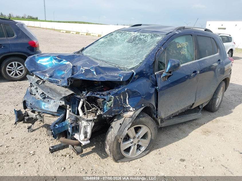 2019 Chevrolet Trax, По кругу, IAAI, VIN 3GNCJPSB7KL287996 — фото 2