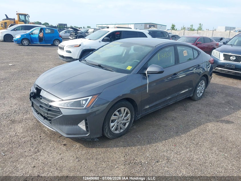 2019 Hyundai Elantra Essential, Изъятое, IAAI, VIN KMHD74LF4KU879630 — фото 2