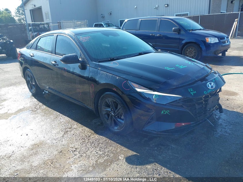 2022 Hyundai Elantra Preferred Ivt With Sun And Tech Package, Удар спереди, IAAI, VIN KMHLM4AG5NU248700
