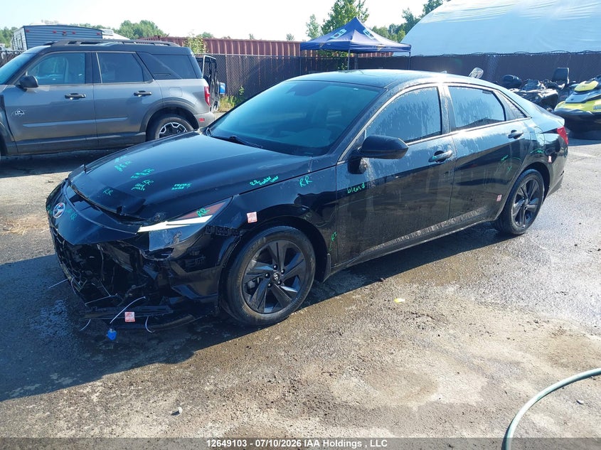 2022 Hyundai Elantra Preferred Ivt With Sun And Tech Package, Front, IAAI, VIN KMHLM4AG5NU248700 — photo 2