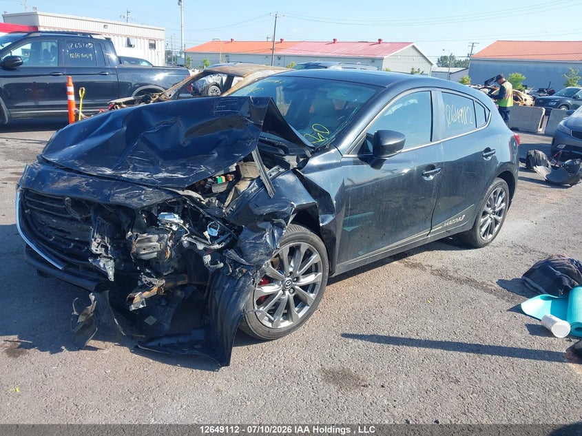 Vin: 3mzbn1m37jm167116, lot: 3050652, mazda mazda3 gt 20182