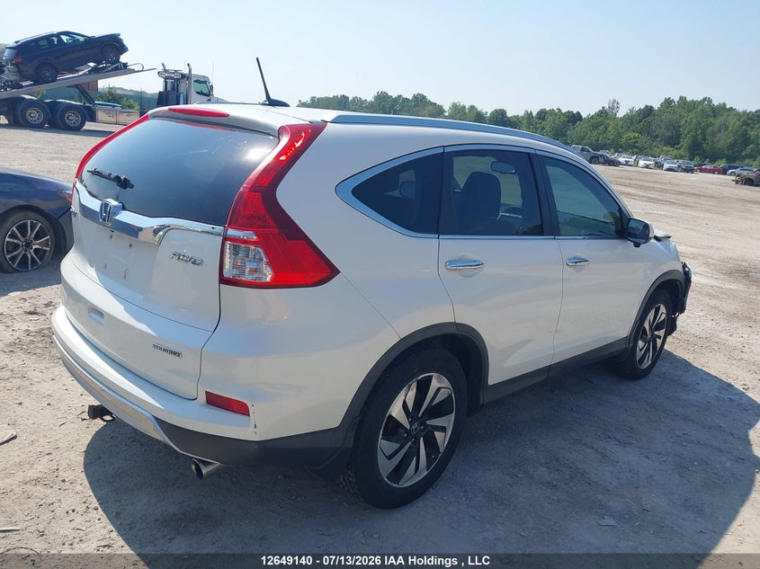 Vin: 5j6rm4h93fl805000, lot: 3050681, honda cr-v touring 20154