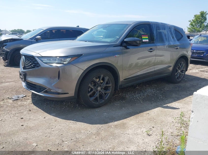 2024 Acura Mdx A-Spec, Угон, IAAI, VIN 5J8YE1H0XRL804088 — фото 2