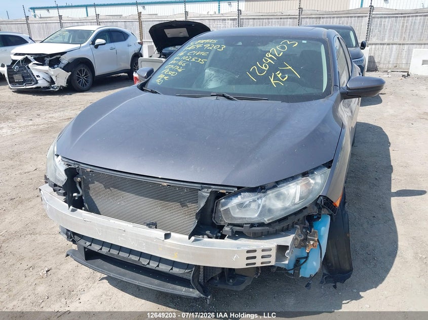 2016 Honda Civic, Front, IAAI, VIN 2HGFC1F49GH102535 — photo 2