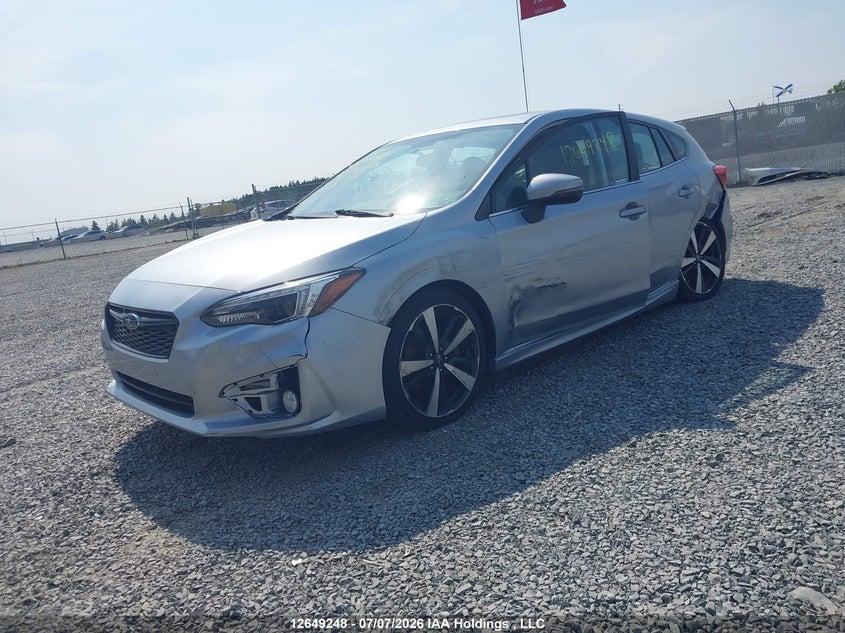 2019 Subaru Impreza, Left Rear, IAAI, VIN 4S3GTAU63K3702633 — photo 2