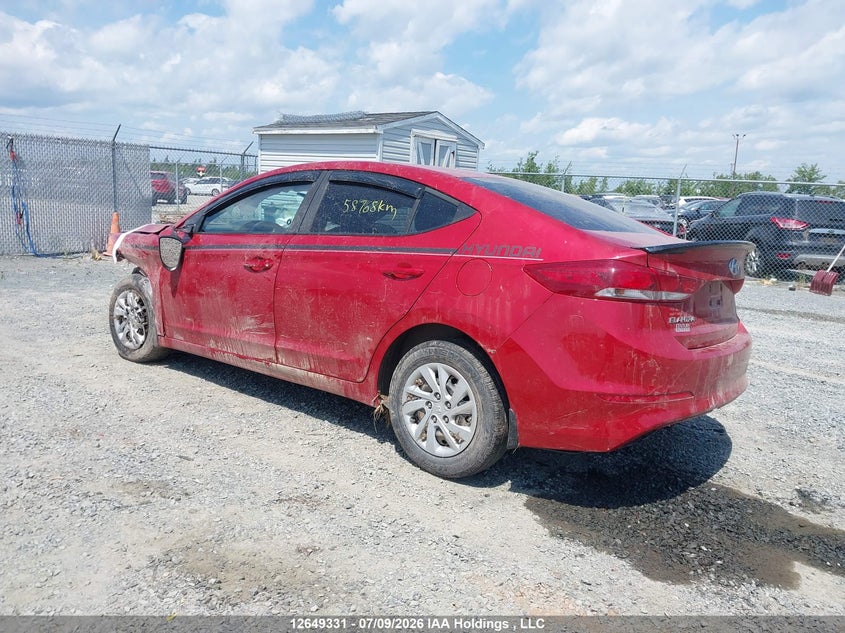 Vin: 5npd74lf6jh322764, lot: 3050875, hyundai elantra se 20183