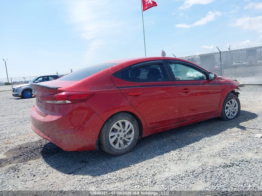 Vin: 5npd74lf6jh322764, lot: 3050875, hyundai elantra se 20184