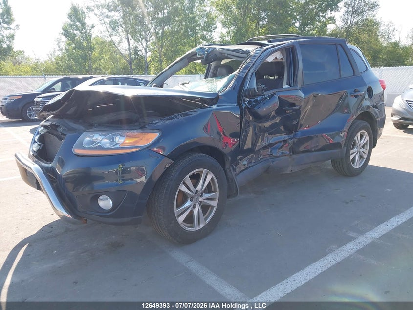 2011 Hyundai Santa Fe Gls, По колу, IAAI, VIN 5XYZG4AG1BG022673 — фото 2
