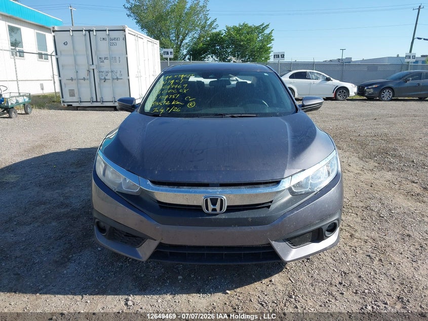 2017 HONDA CIVIC SEDAN 1.5L I-4 DI, DOHC, VVT, TURBO, 174HP