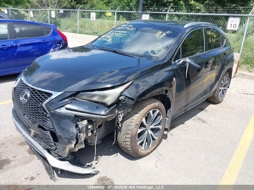 2016 Lexus NX, Left Side, IAAI, VIN JTJBARBZ6G2083855 — photo 2