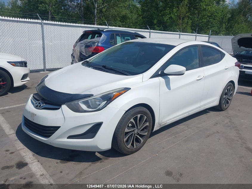 2015 Hyundai Elantra, Удар спереду, IAAI, VIN 5NPDH4AE4FH570249 — фото 2