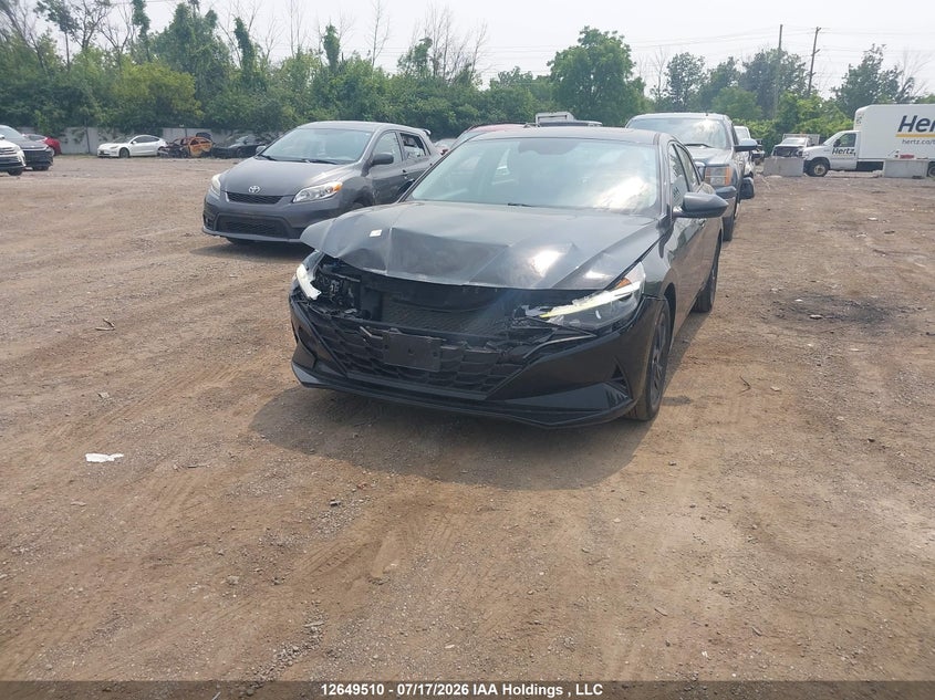 2023 Hyundai Elantra Preferred Ivt With Tech Package, Front, IAAI, VIN KMHLM4AG9PU385111 — photo 2