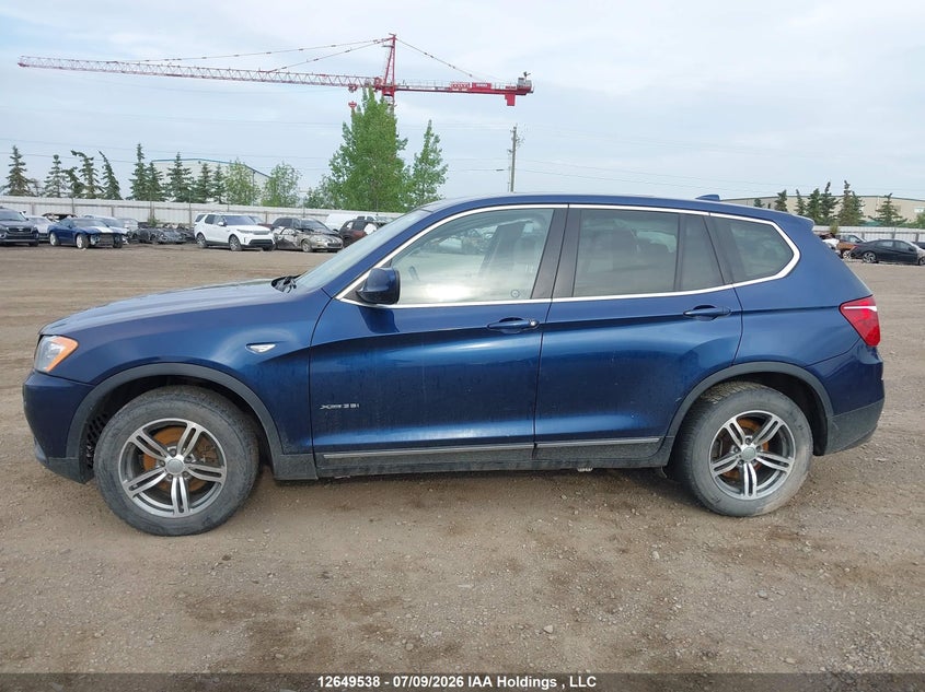 2012 BMW X3 xDrive35I VIN: 5UXWX7C50CL975931 Lot: 12649538