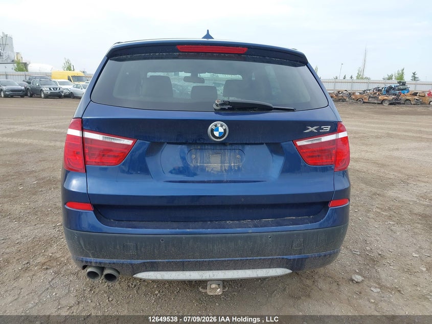2012 BMW X3 xDrive35I VIN: 5UXWX7C50CL975931 Lot: 12649538