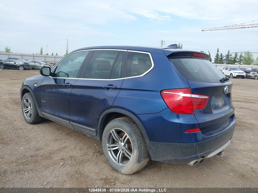 2012 BMW X3 xDrive35I VIN: 5UXWX7C50CL975931 Lot: 12649538