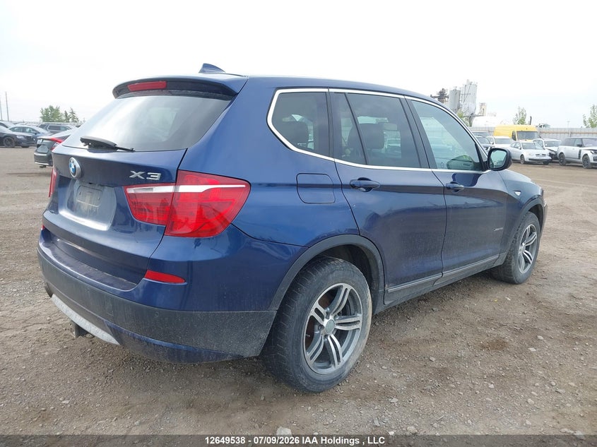 2012 BMW X3 xDrive35I VIN: 5UXWX7C50CL975931 Lot: 12649538