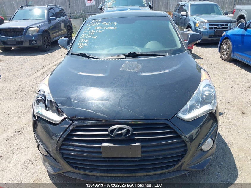 2015 Hyundai Veloster Turbo VIN: KMHTC6AE9FU236936 Lot: 12649619