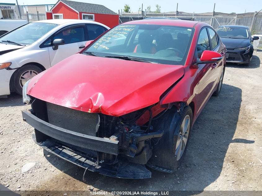 2018 Hyundai Elantra Gl, Удар спереду, IAAI, VIN KMHD84LF8JU517327 — фото 2