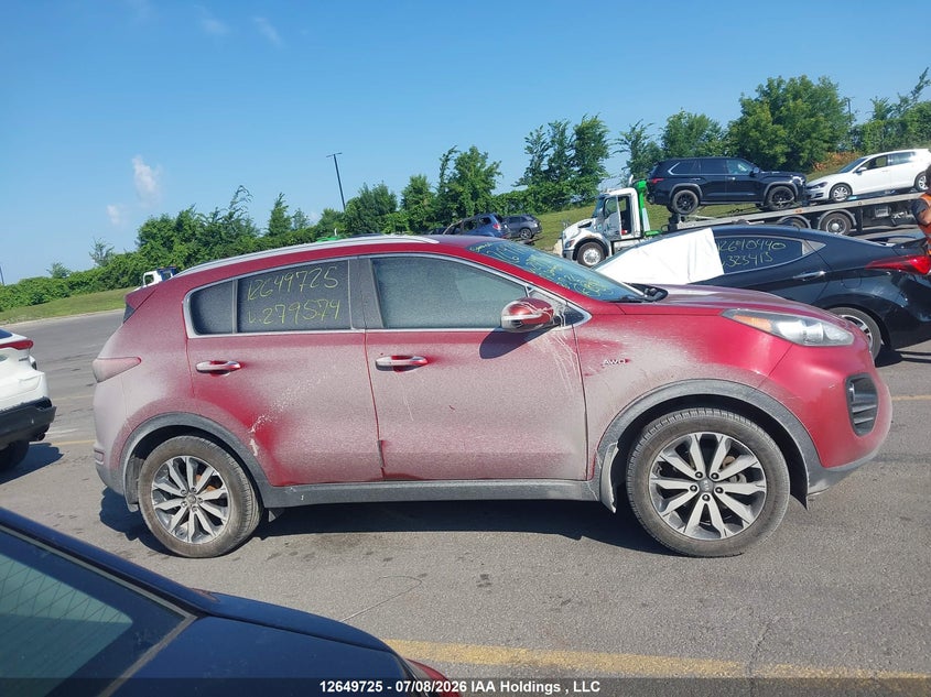2017 Kia Sportage Ex/Ex Premium/Ex Tech VIN: KNDPNCAC9H7279574 Lot: 12649725