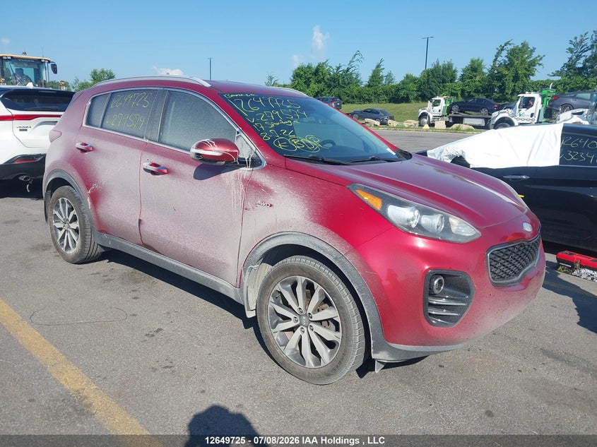 2017 Kia Sportage Ex/Ex Premium/Ex Tech VIN: KNDPNCAC9H7279574 Lot: 12649725