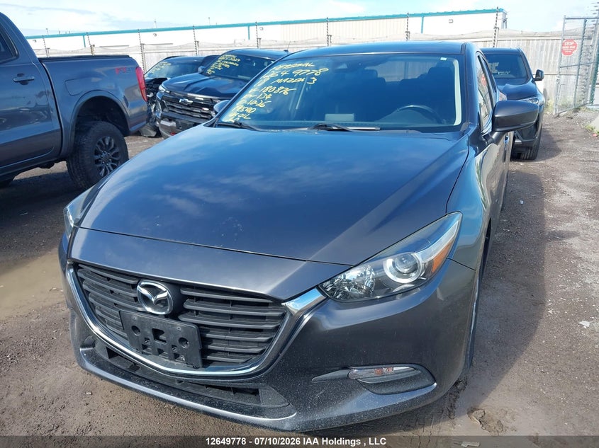 Vin: jm1bn1v76j1180876, lot: 3051350, mazda 3 gs 20182