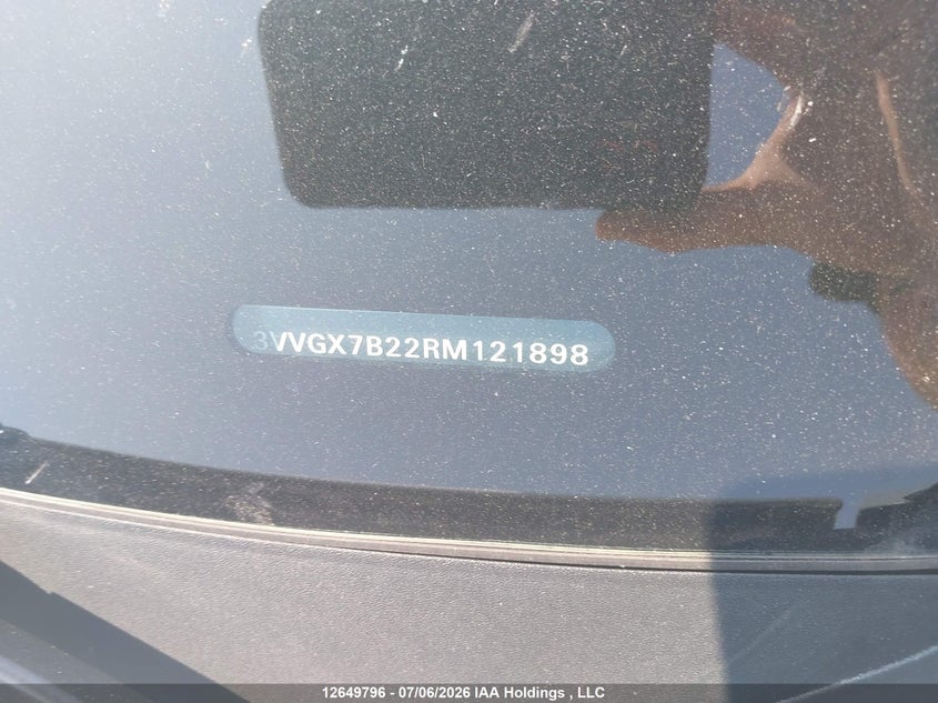 2024 Volkswagen Taos Trendline VIN: 3VVGX7B22RM121898 Lot: 12649796