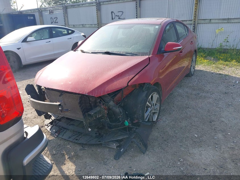 Vin: kmhd84lf6hu131502, lot: 3051375, hyundai elantra se/value/limited 20172