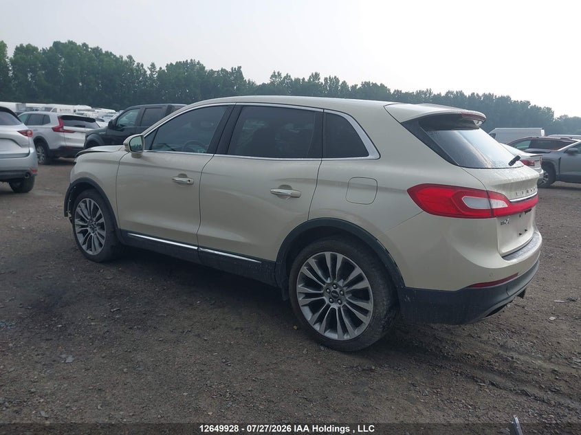 Vin: 2lmtj8lp0gbl31493, lot: 3051507, lincoln mkx reserve 20163