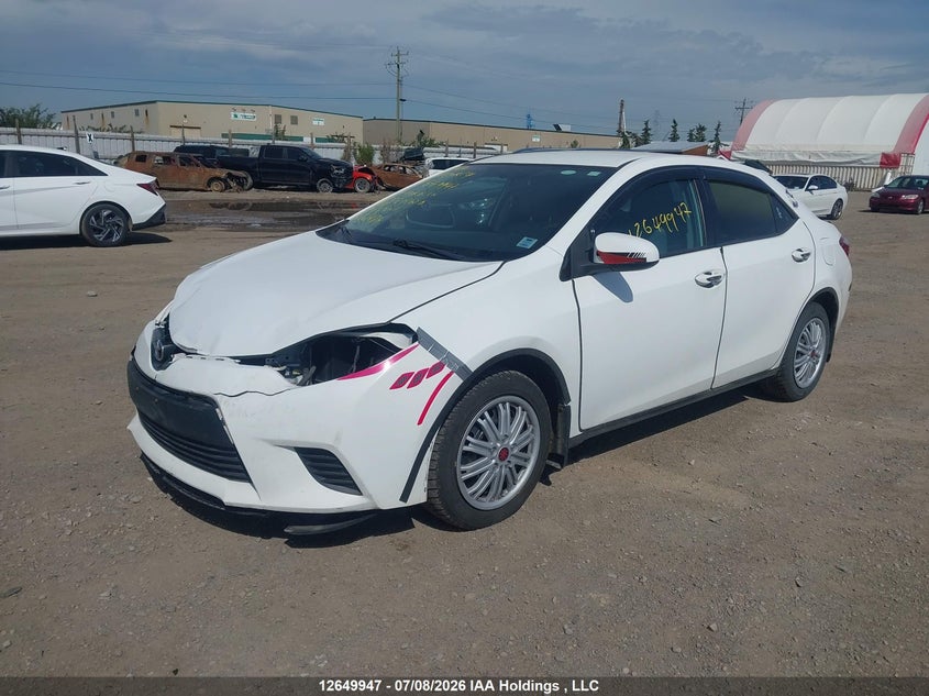 2014 Toyota Corolla, Front, IAAI, VIN 2T1BURHE6EC201626 — photo 2