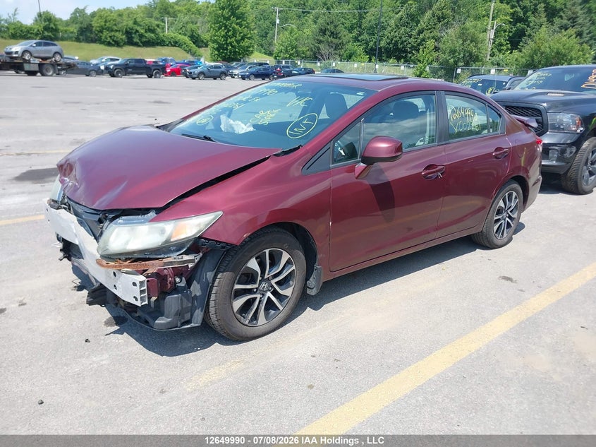 Vin: 2hgfb2f56dh002261, lot: 3051574, honda civic ex 20132