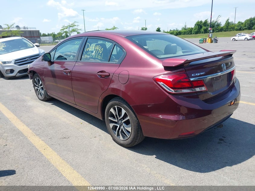 Vin: 2hgfb2f56dh002261, lot: 3051574, honda civic ex 20133