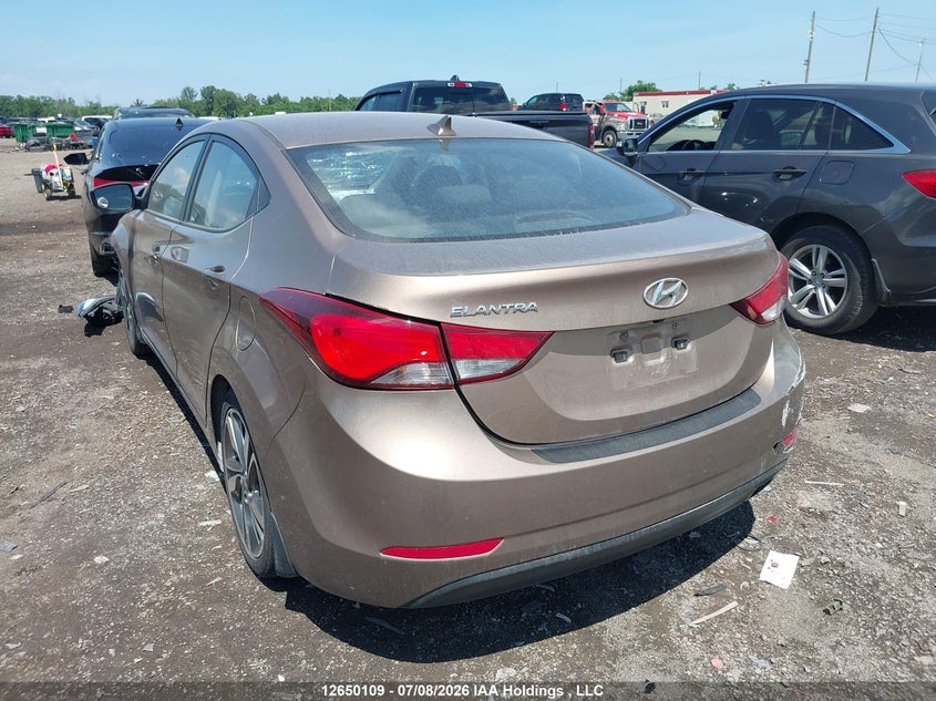 Vin: kmhdh4ah4fu388644, lot: 3051693, hyundai elantra gls 20153