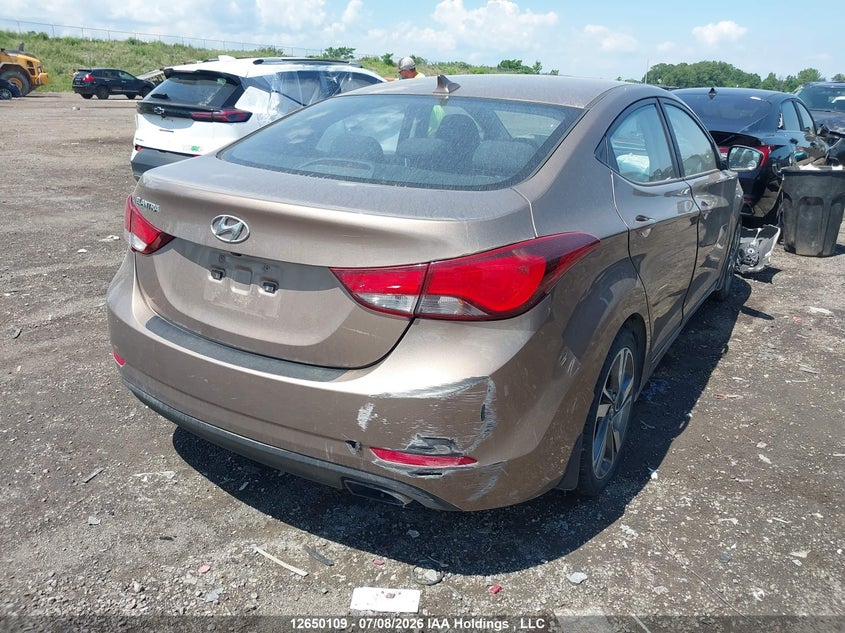 Vin: kmhdh4ah4fu388644, lot: 3051693, hyundai elantra gls 20154