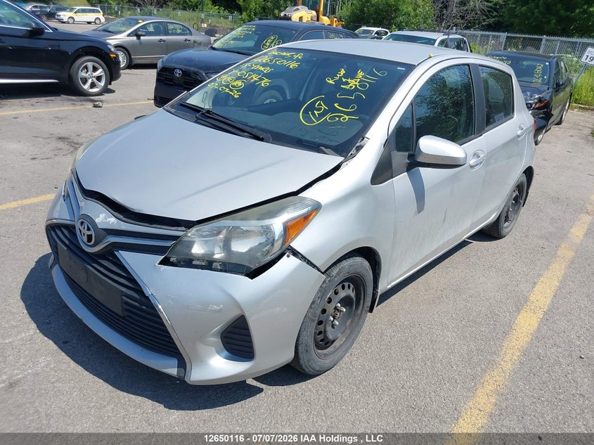 Vin: vnkktud38fa051476, lot: 3051700, toyota yaris 20152
