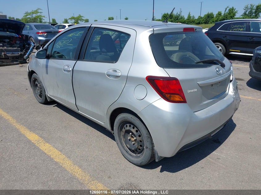 Vin: vnkktud38fa051476, lot: 3051700, toyota yaris 20153