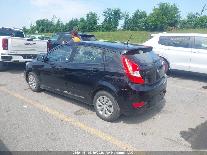 Vin: kmhct5ae5gu273784, lot: 3051730, hyundai accent le 20163