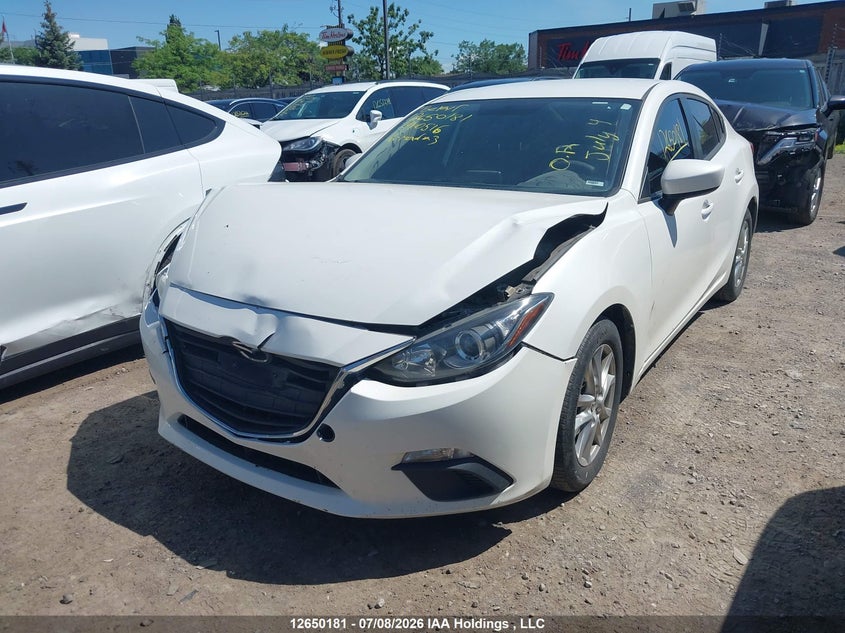 2016 Mazda 3, Front, IAAI, VIN 3MZBM1U74GM290516 — photo 2