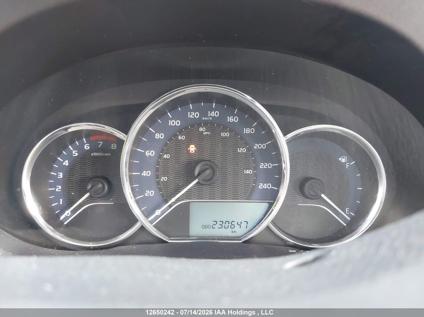 2014 TOYOTA COROLLA SEDAN 1.8L I-4 DOHC, VVT, 132HP
