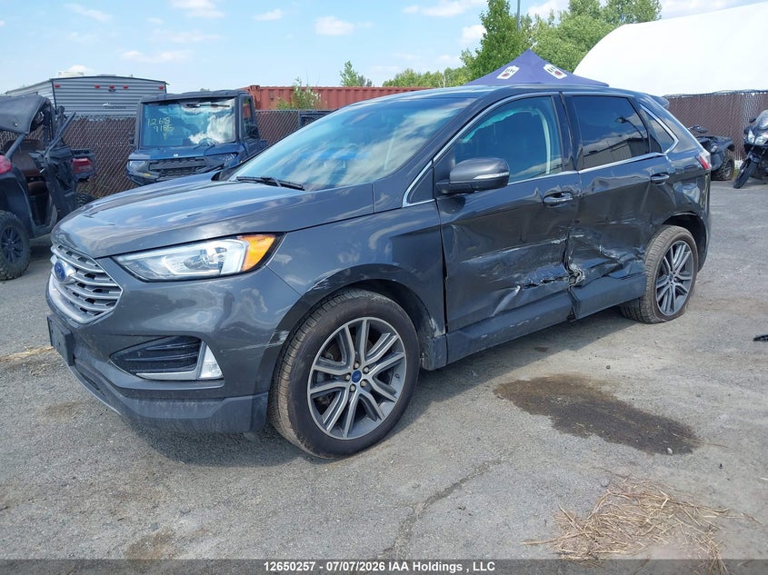 2019 Ford Edge, Левый бок, IAAI, VIN 2FMPK4K91KBB23038 — фото 2