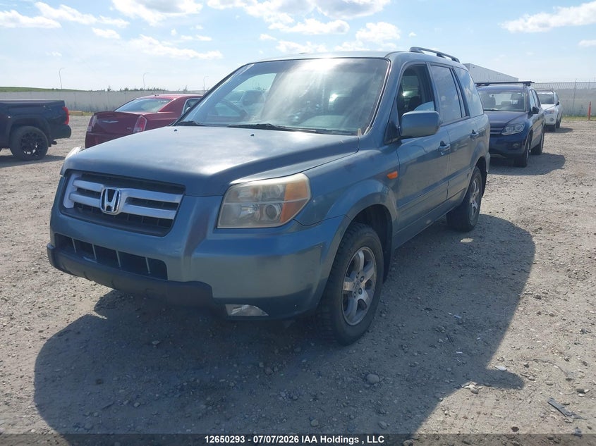 2007 Honda Pilot, Front, IAAI, VIN 2HKYF18767H001658 — photo 2